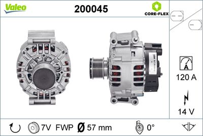 Alternator VALEO 200045