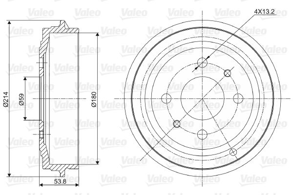 VALEO 237027 Brake Drum