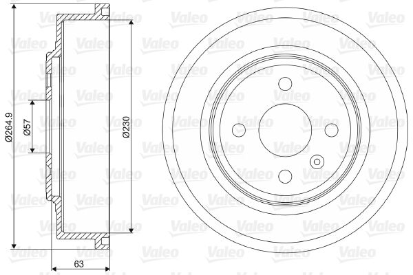 VALEO 237110 Brake Drum