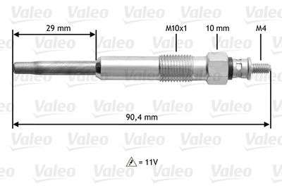 Glow Plug VALEO 345102