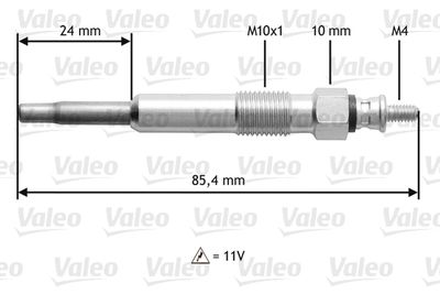 Glow Plug VALEO 345105