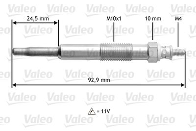 Glow Plug VALEO 345106