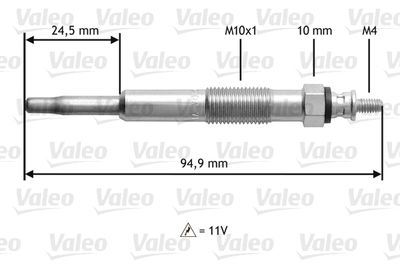 Glow Plug VALEO 345110