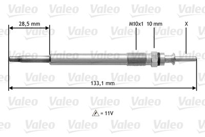 Glow Plug VALEO 345113