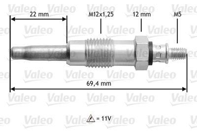 Glow Plug VALEO 345116