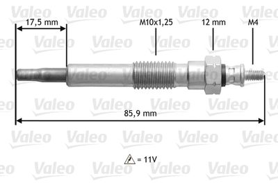 Glow Plug VALEO 345117