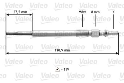 Glow Plug VALEO 345118