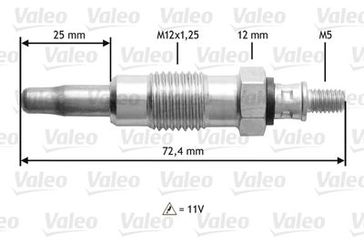 Glow Plug VALEO 345119