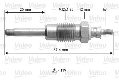 Glow Plug VALEO 345124