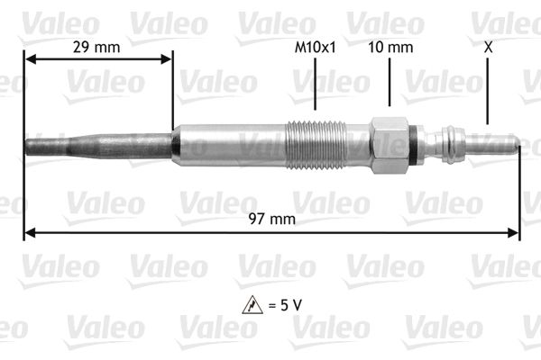 VALEO 345125 Glow Plug