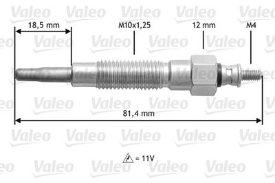 Glow Plug VALEO 345126