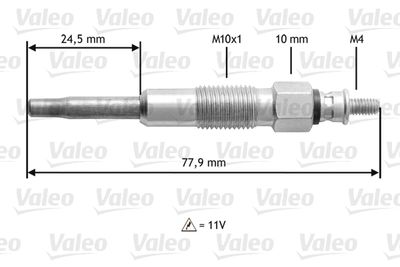 Glow Plug VALEO 345128