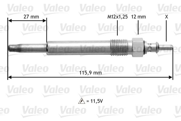 VALEO 345129 Glow Plug