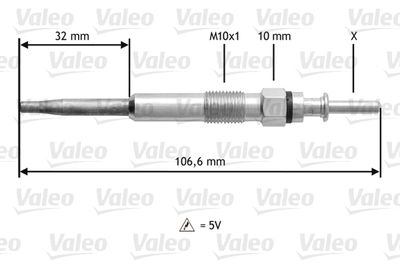 Glow Plug VALEO 345134