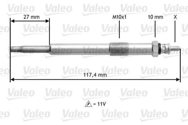 VALEO 345143 Glow Plug