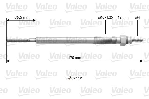 VALEO 345154 Glow Plug