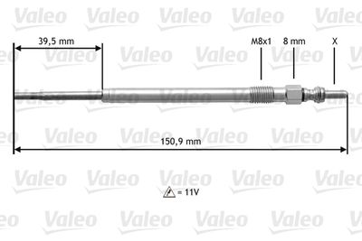 Glow Plug VALEO 345174