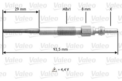 Glow Plug VALEO 345206