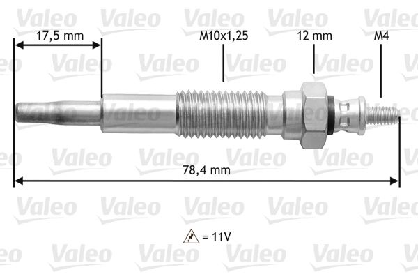 VALEO 345214 Glow Plug