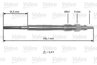 Glow Plug VALEO 345219