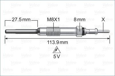 Glow Plug VALEO 345223