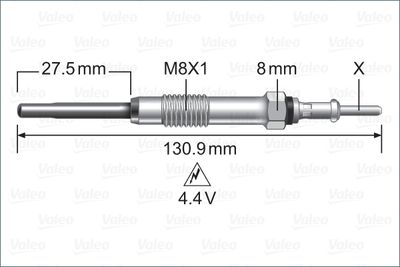 Glow Plug VALEO 345229