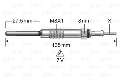 Glow Plug VALEO 345251