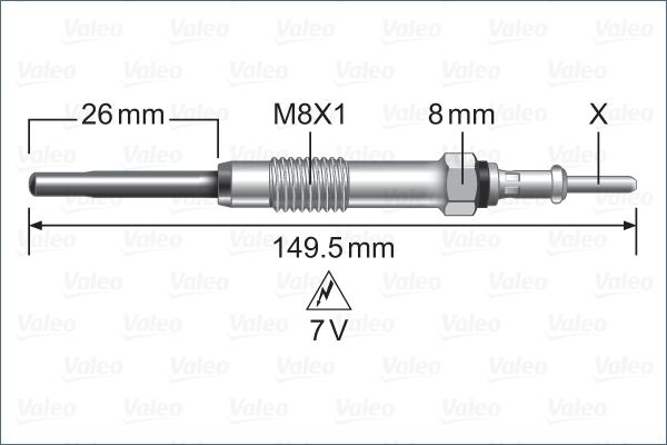 VALEO 345253 Glow Plug