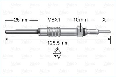 Glow Plug VALEO 345256