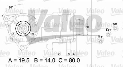 Alternator VALEO 437385