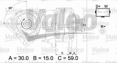 Alternator VALEO 437386