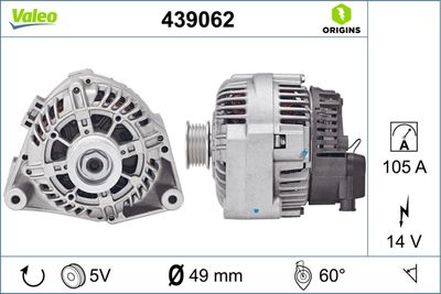 Alternator VALEO 439062