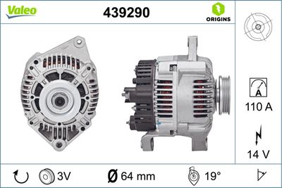 Alternator VALEO 439290