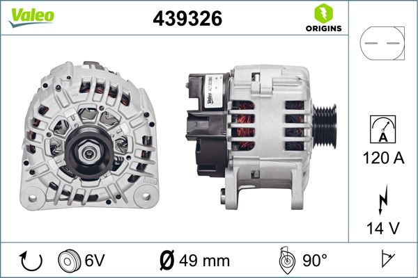 VALEO 439326 Alternator