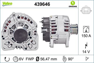 Alternator VALEO 439646