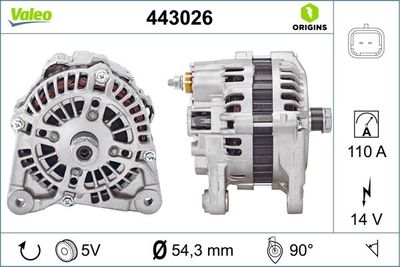 Alternator VALEO 443026