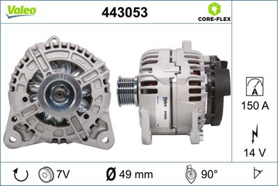 Alternator VALEO 443053