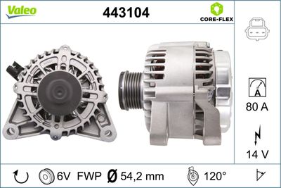 Alternator VALEO 443104