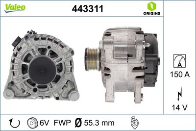 Alternator VALEO 443311