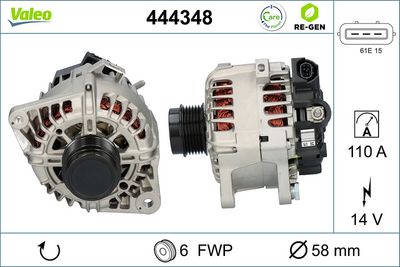 Alternator VALEO 444348