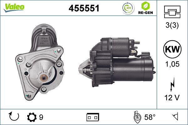 VALEO 455551 Starter