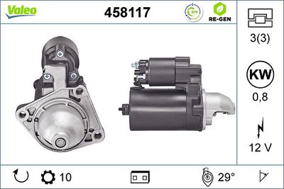 Starter VALEO 458117