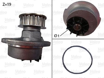 Water Pump, engine cooling VALEO 506030