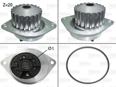 Water Pump, engine cooling VALEO 506290