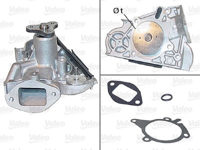 Water Pump, engine cooling VALEO 506401