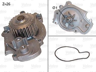 Water Pump, engine cooling VALEO 506443