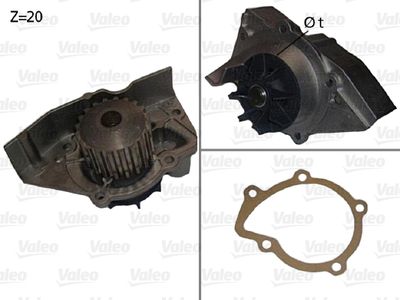 Water Pump, engine cooling VALEO 506530