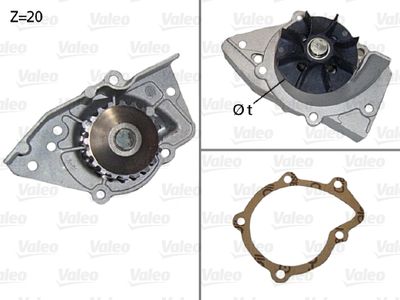 Water Pump, engine cooling VALEO 506574