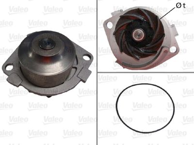 Water Pump, engine cooling VALEO 506597