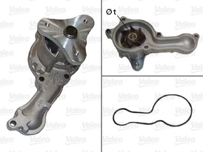 Water Pump, engine cooling VALEO 506812